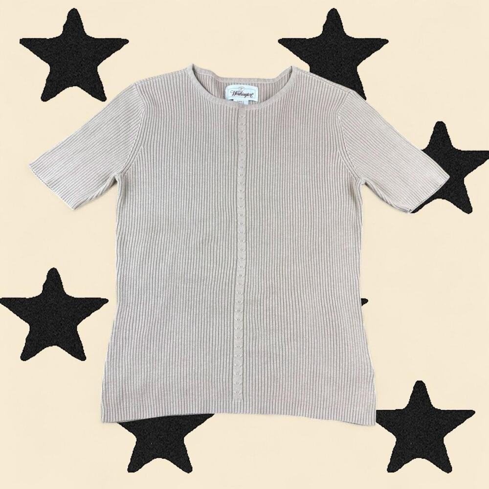 ★ Worthington Ribbed Knit Short Sleeve Top ★